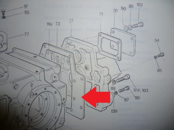 Dichtung großer Deckel hinten Differenzial UTB Fiat