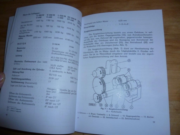 Technisches Handbuch UTB 550 + 640