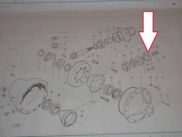 Flansch für Kardanwelle an der Vorderachse UTB + Fiat Allrad DT z.B. R450DT 400DT 450DT 550DT ...