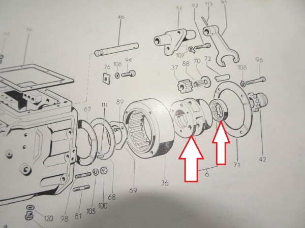 Gehäuse für Zahnrad im Untersetzer Getriebe UTB TIH Fiat