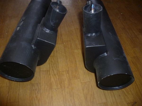 Auspuff RS09 2 Stück Schalldämpfer rechts + links ohne Versandkosten