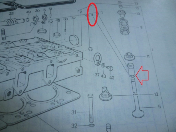 Ring für Ventilschaltführung UTB FIAT TIH
