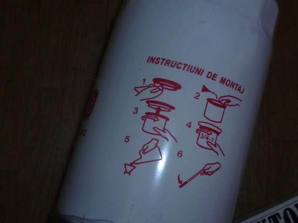 Motorölfilter lang mit UTB Aufschrift 445 550 640 650M TIH Fiat 400 420 450 480 540 550 600 640...