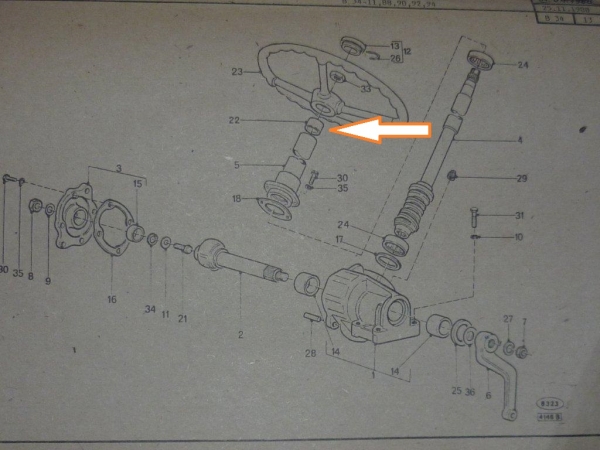 Buchse Gummi Hülse für Lenksäule TIH UTB 445 550