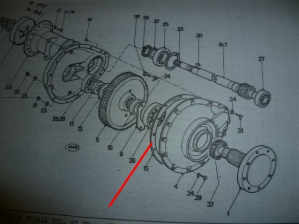 Dichtung für Deckel  Achstrichter UTB 300 302 445 550 640 TIH Fiat 400 450 480 R450 auch DT