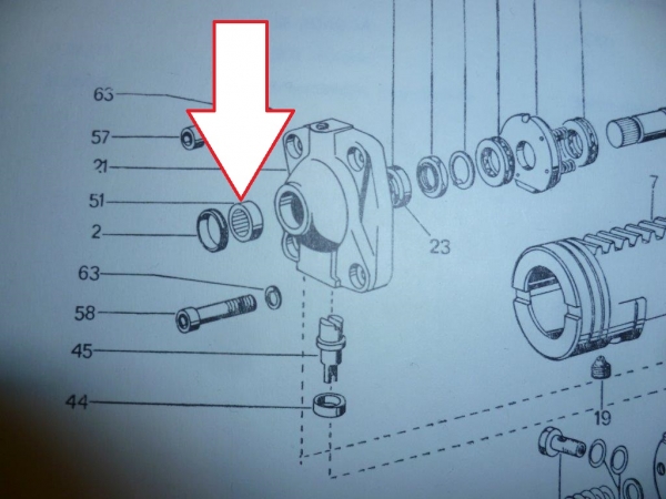 Nadellager Lenkung UTB 650 651 + M