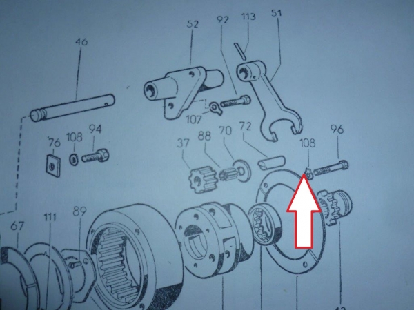 Sichrungsblech Getriebe UTB Fiat TIH A13