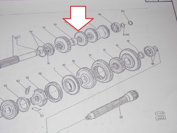 Zahnrad Getriebe 3. Gang passend für UTB Case New Holland Fiat