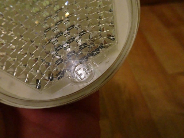 4x Rückstrahler Groß Reflektor Strahler vorne Weiß Rund DDR 85 mm Prüfzeichen