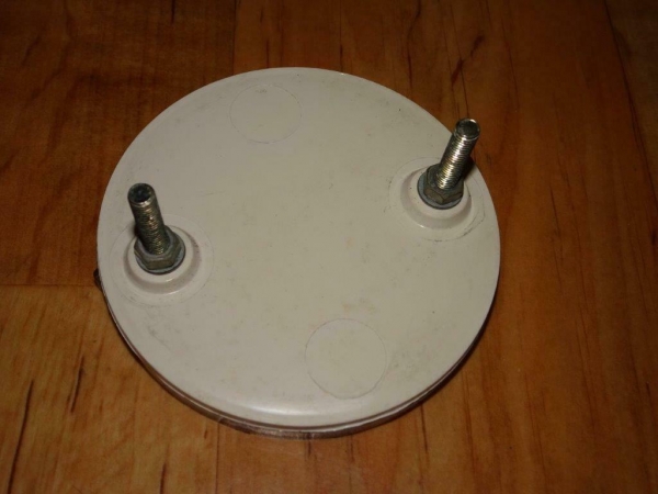 4x Rückstrahler Groß Reflektor Strahler vorne Weiß Rund DDR 85 mm Prüfzeichen