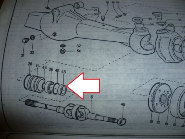 Simering klein Allrad Vorderachse UTB Fiat DTC 302 445 550 640
