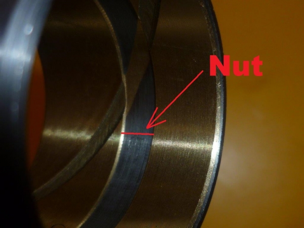 Buchse für Umlenkhebel oben Vorderachse Nut innen  UTB Fiat