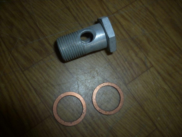 Hohlschraube M18 x 1,5 mit 2 Kupferdichtungen