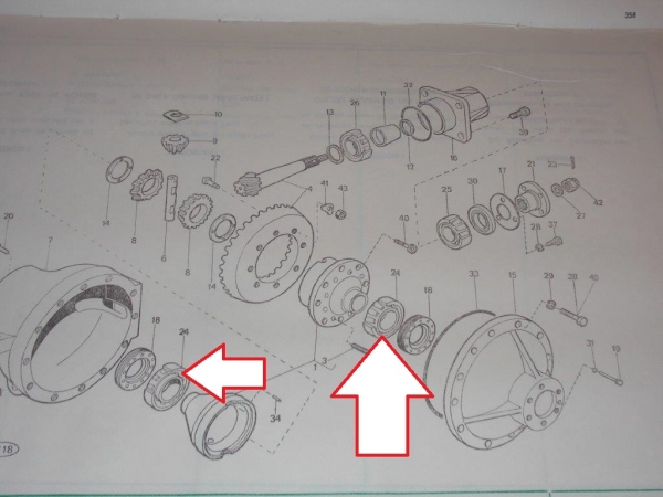 Kegelrollenlager UTB Traktor Fiat DT Allrad Vorderachse