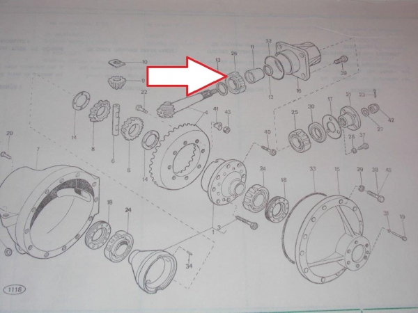 Kegelrollenlager UTB Traktor Fiat DT Allrad Vorderachse