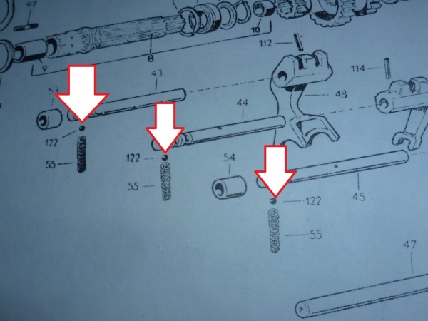 Kugel klein für Schaltgetriebe UTB TIH + Fiat