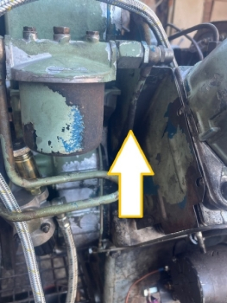 Dieselleitung GT124 Multicar M22 Waran vom Dieselfilter zur Einspritzpumpe mit 1x 14er Öse