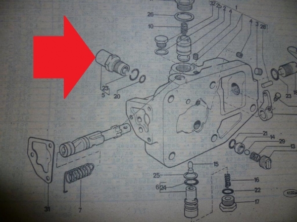 Ventil Hydraulik UTB Fiat 200 bar
