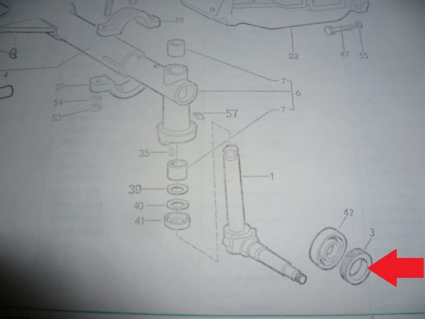 Abdichtung verstellbare Vorderachse Radnabe UTB 445 550