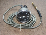 Fernthermometer Temperaturanzeige 2,5 meter Länge mit Beleuchtung Wasser Temperatur schwarz