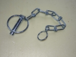 Federstecker Klappsplint  mit Kette für 11 mm Loch