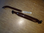 Auspuff lang  für TIH + UTB + Fiat Emaille braun 120 cm