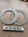 2 Stück Kupplungsbelag UTB Fiat innen 164mm außen 253mm stärke 4mm
