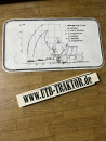 Blechschild für TIH 445 oder T159 Tragfähigkeit Lastdiagramm