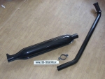 Auspuff emaille waagerecht horizontal Traktor UTB + Fiat 450 480 540 640 ...